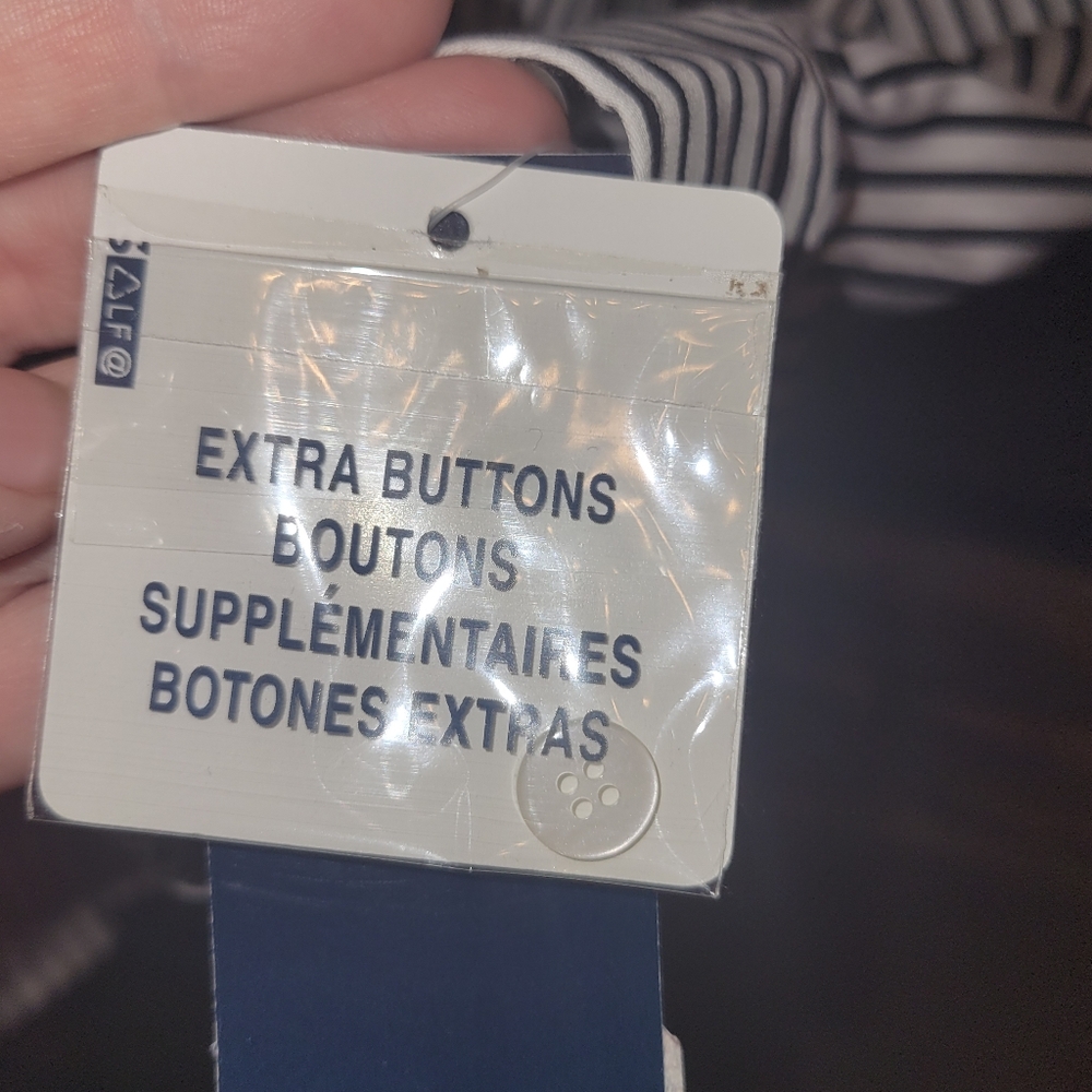 💰⏳️Jones New York Signature Collection XL Button Down Paisely Detail NWT - Picture 7 of 12